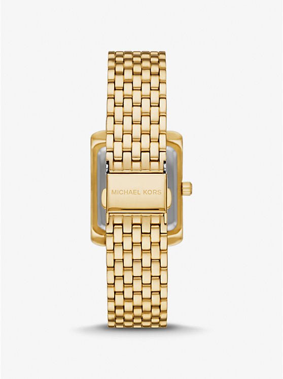 Montre Michael Kors Emery à trois aiguilles en acier inoxydable doré – Montre Femme – Image 3