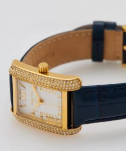 Alternative view of Montre Emery de Michael Kors à trois aiguilles, en cuir façon croco, bleu marine, MK2982 – Montre Femme