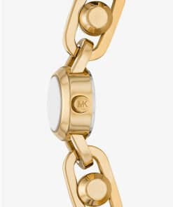 Alternative view of Michael Kors Petite montre bracelet Astor dorée à maillons – Montre Femme